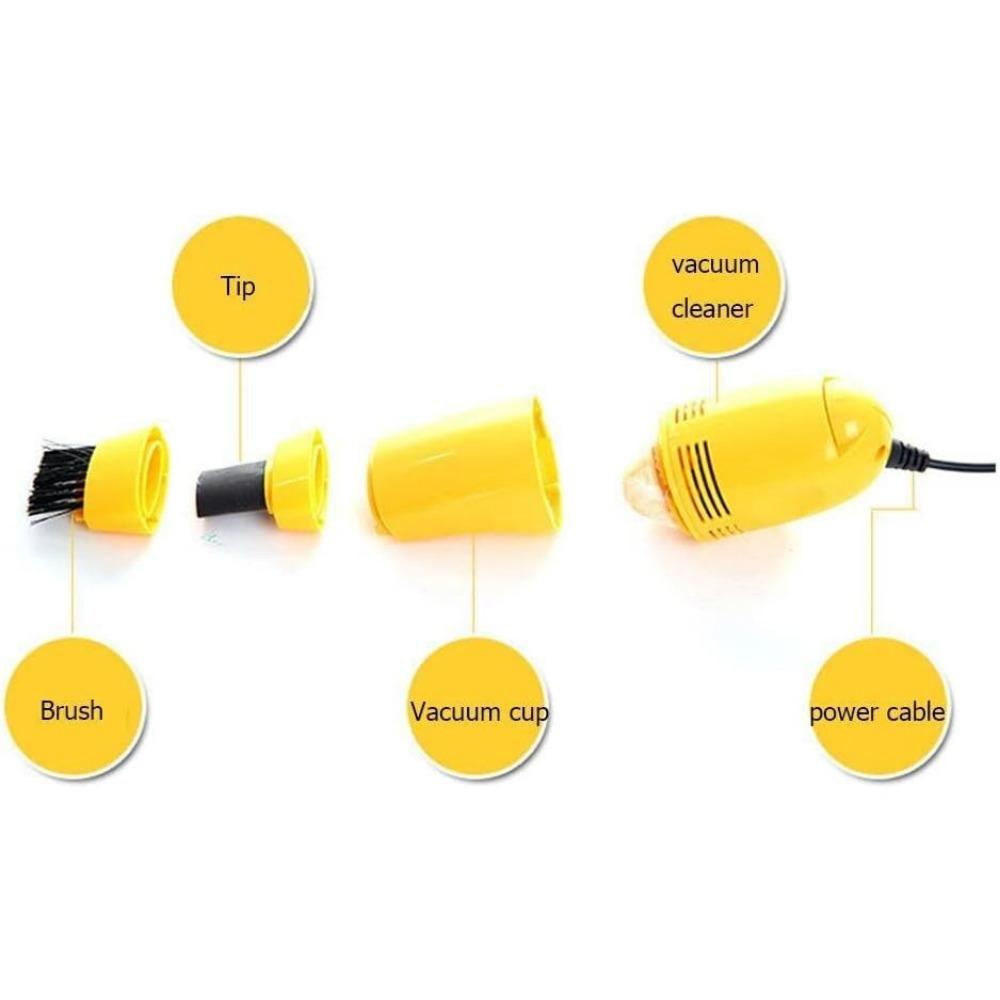 Reusable USB Vacuum Cleaner Mini Computer Vacuum USB Keyboard Cleaner PC Laptop Brush Dust Cleaning Kit For Computer