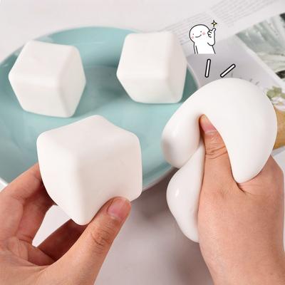 Cubos de Tofu Suaves y Flexibles Lindos Alivio del Estrés Juguetes Sensoriales para el Autismo Alivio del Estrés y la Ansiedad Juguetes para Mover los Dedos para Niños Regalo para Niña