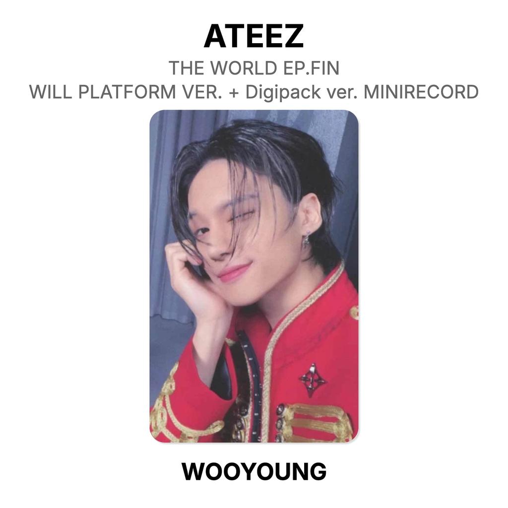 ATEEZ IL MONDO EP.FIN : PIATTAFORMA VERSION WILL. + Versione Digipack. Fotocarta Ufficiale MINIRECORD