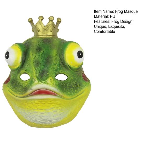 Frog Masque Novelty Adult Animal Masque Props Halloween Role Play Costume Accessories for Halloween Cosplay Parties Stage Performance
