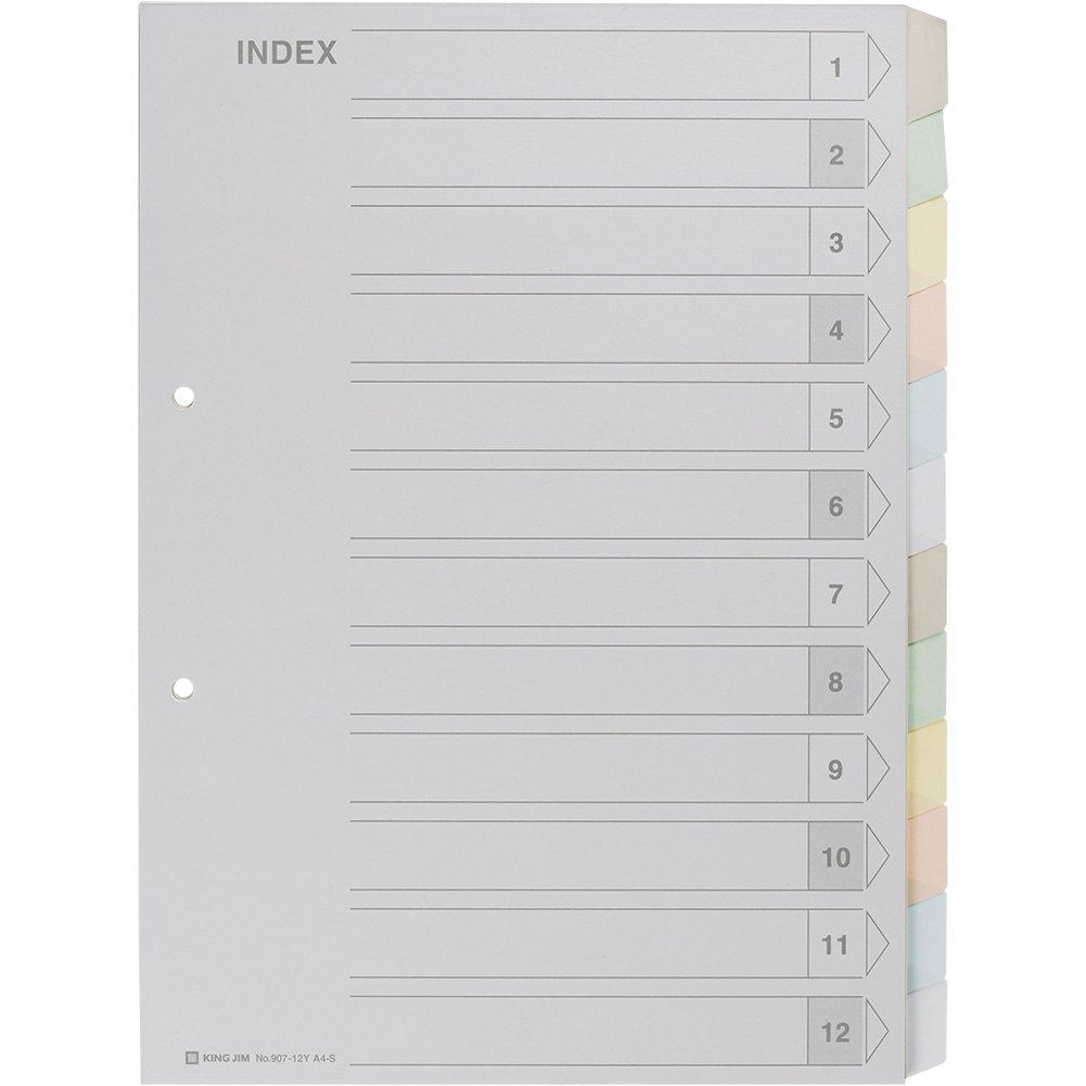 King Jim Color Index 12 Pack 907-12Y-10