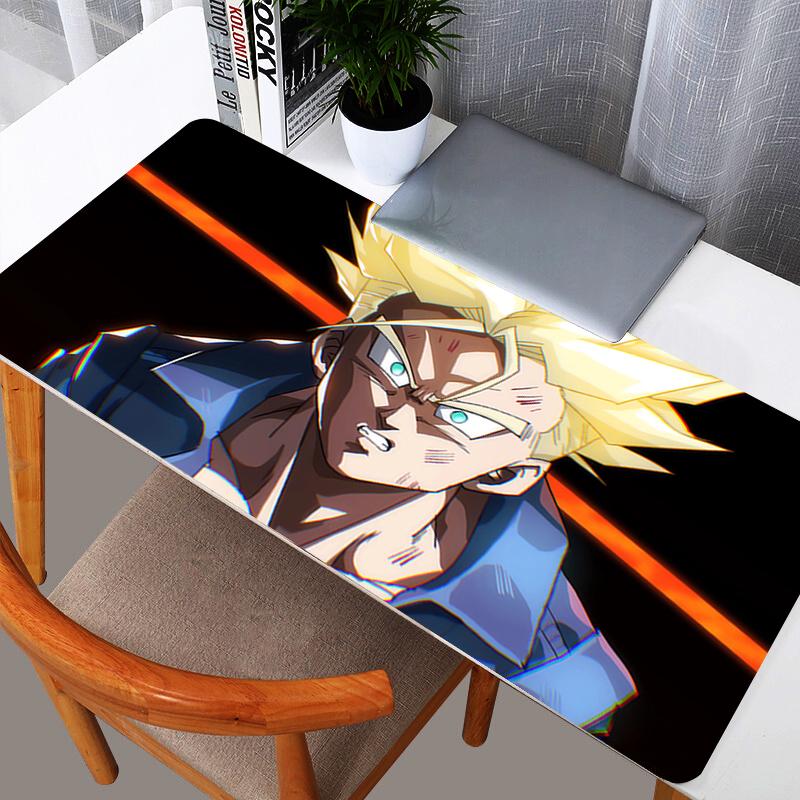 DBZ Dragon Ball Trunks Mouse Pad Large XXL PC Desk Mat Gamer Office Carpet Keyboard Table Gaming Accessories Mousepad