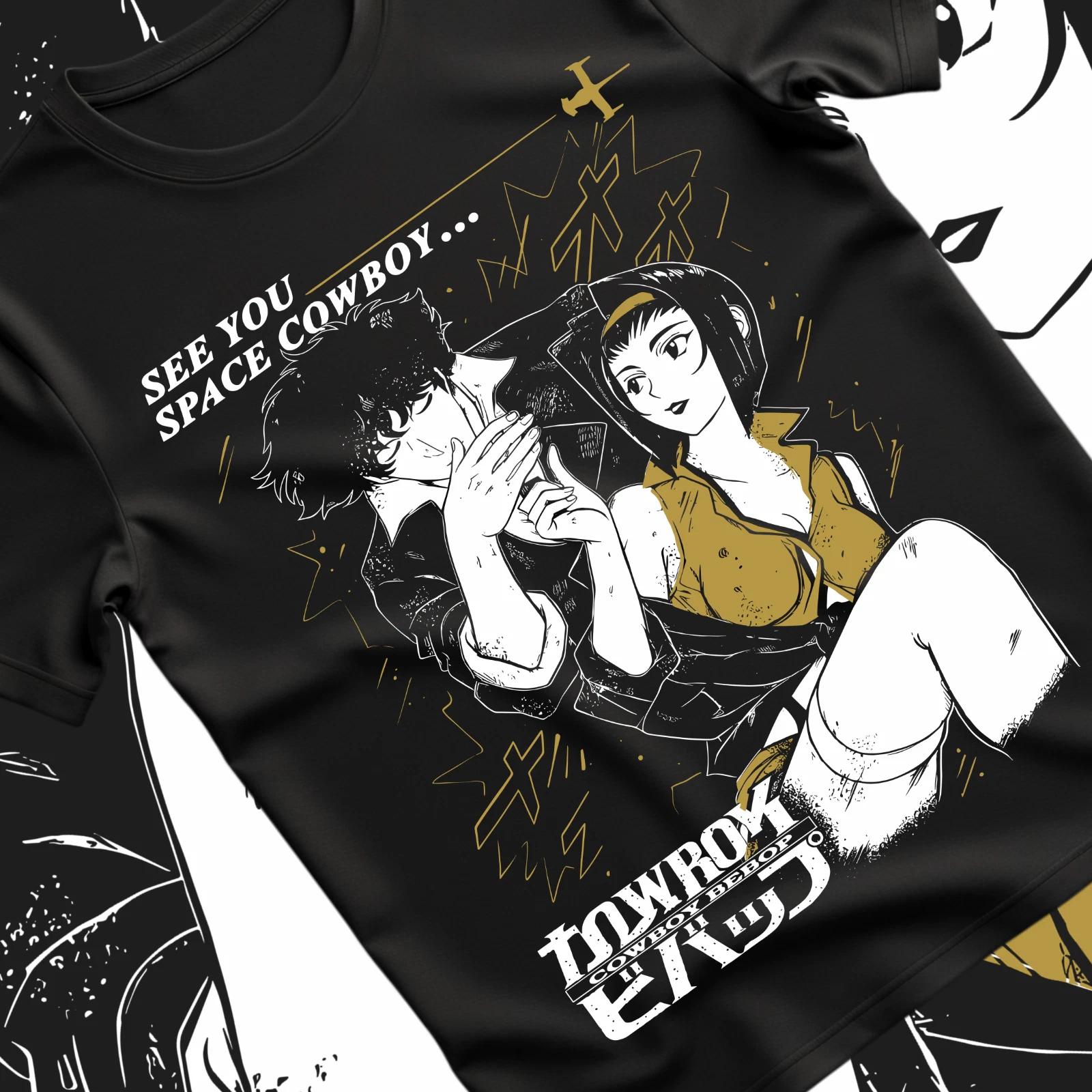 Spike Spiegel Cowboy Bebop T-Shirt - Anime Manga Mom Gift Tee, Funny Shirt Gift S