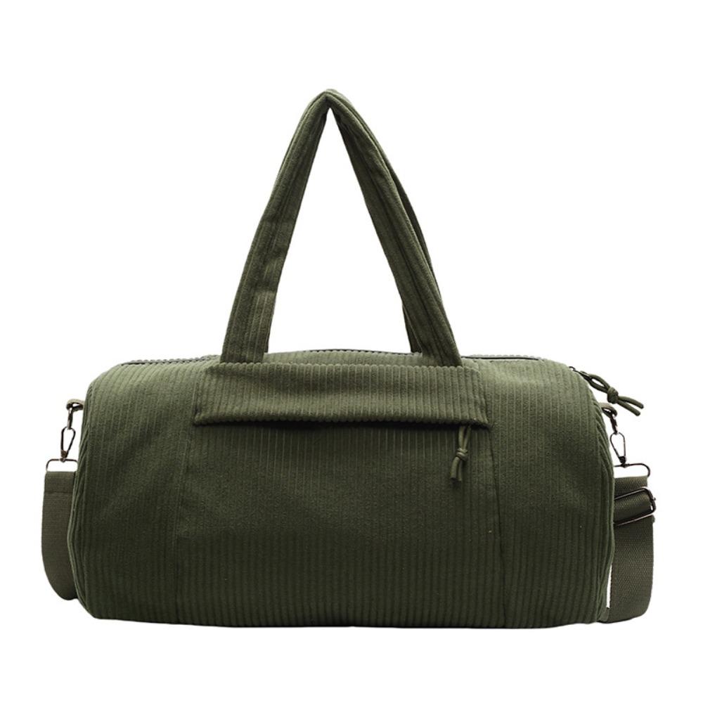 Fashion Corduroy Shoulder Bag Lightweight Large Capacity Crossbody Bag Tote Luggage Bag