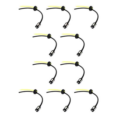 10 Pieces Rubber Lawn Mower Fuel Line Portable Detachable Replacing Leakproof Gardening String Trimmer Hose Part
