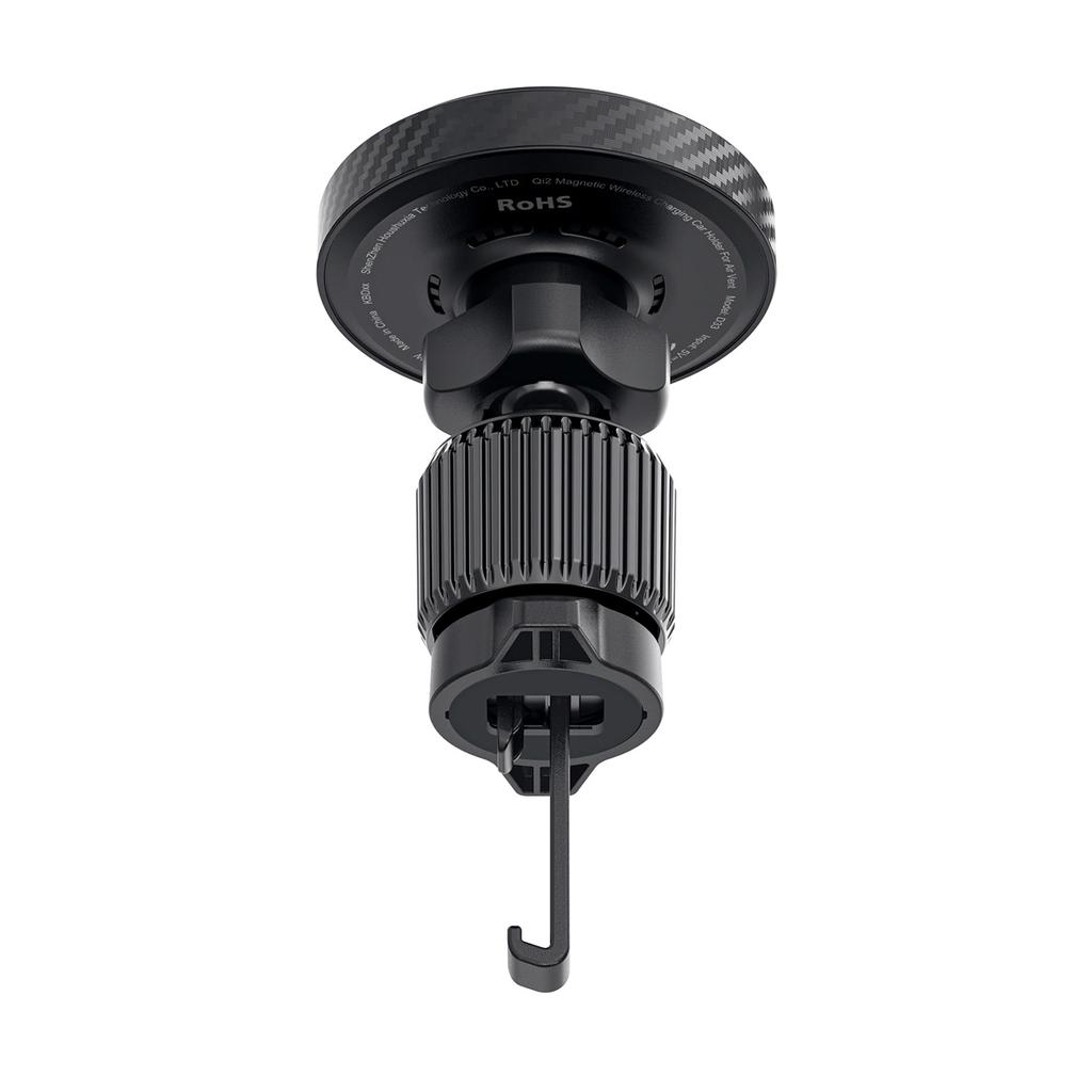 Acefast D33 Car Mount with 15W Qi2 Magnetic Charger for Air Vent - Black