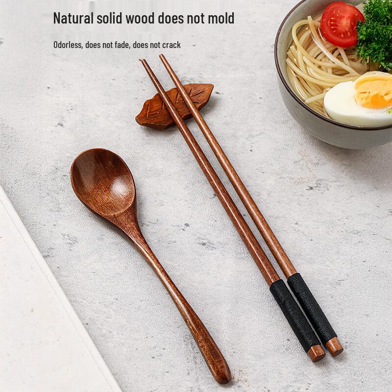 COOKSS Portable Wooden Cutlery Set