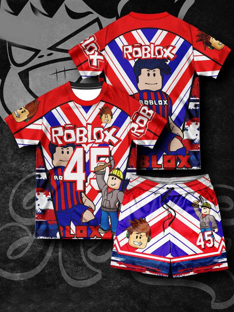 Beach Kids SpiderMan Children's Summer Short Sleeved T-shirt Shorts Set 2 Piece Sets for Kids Pants Casual Breathable Cool Beach