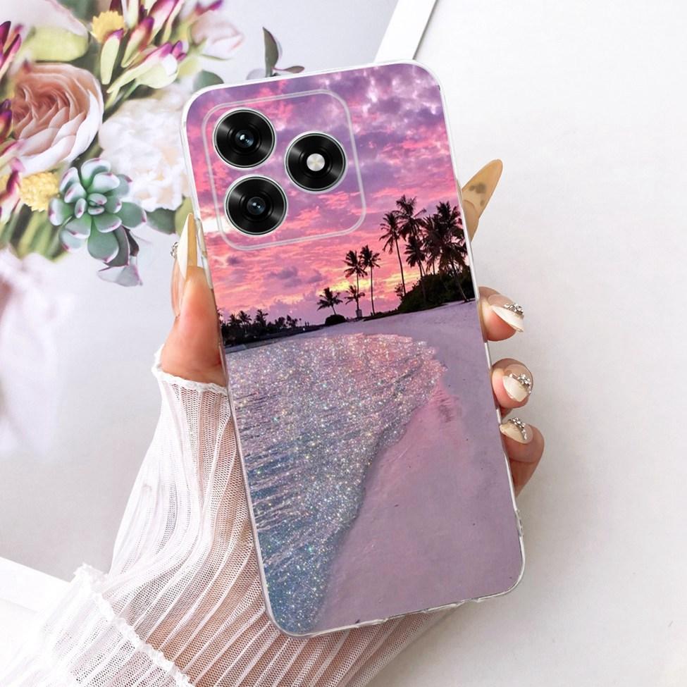Etui na Honor X5C Plus Pokrowiec Przezroczysty Luksusowy Uroczy Kot Moda Motyl Fajny Malowany Obudowa Na Honor X5cPlus