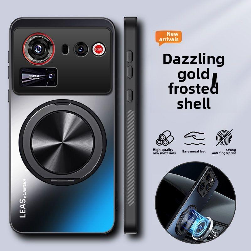 For ZTE Nubia Z80 Ultra Case Hard Matte With Ring Stand Magnetic Protective Back Cover Case For Nubia Z80 Z70 Z60S Ultra Shell