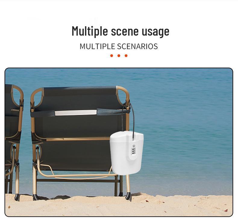 ABS 3-Digit Combination Portable Lock Box for Beach, Hiking, and Outdoor Safety.