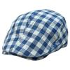 Cotton And Linen Plaid Breathable Forward Hat Casual Face Peaked Cap Women'S Summer Retro Japanese Retro Newsboy Hat
