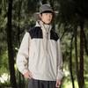 Outdoor Men's Hooded Sports Jacket with Color Blocking Waterproof and Windproof Jacket Mountaineering Jackets for Unisex