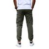 Men's Casual Slim Fit Jogger Pants Outdoor Multi Pocket Cargo Trousers Ankle Length Functional Design
