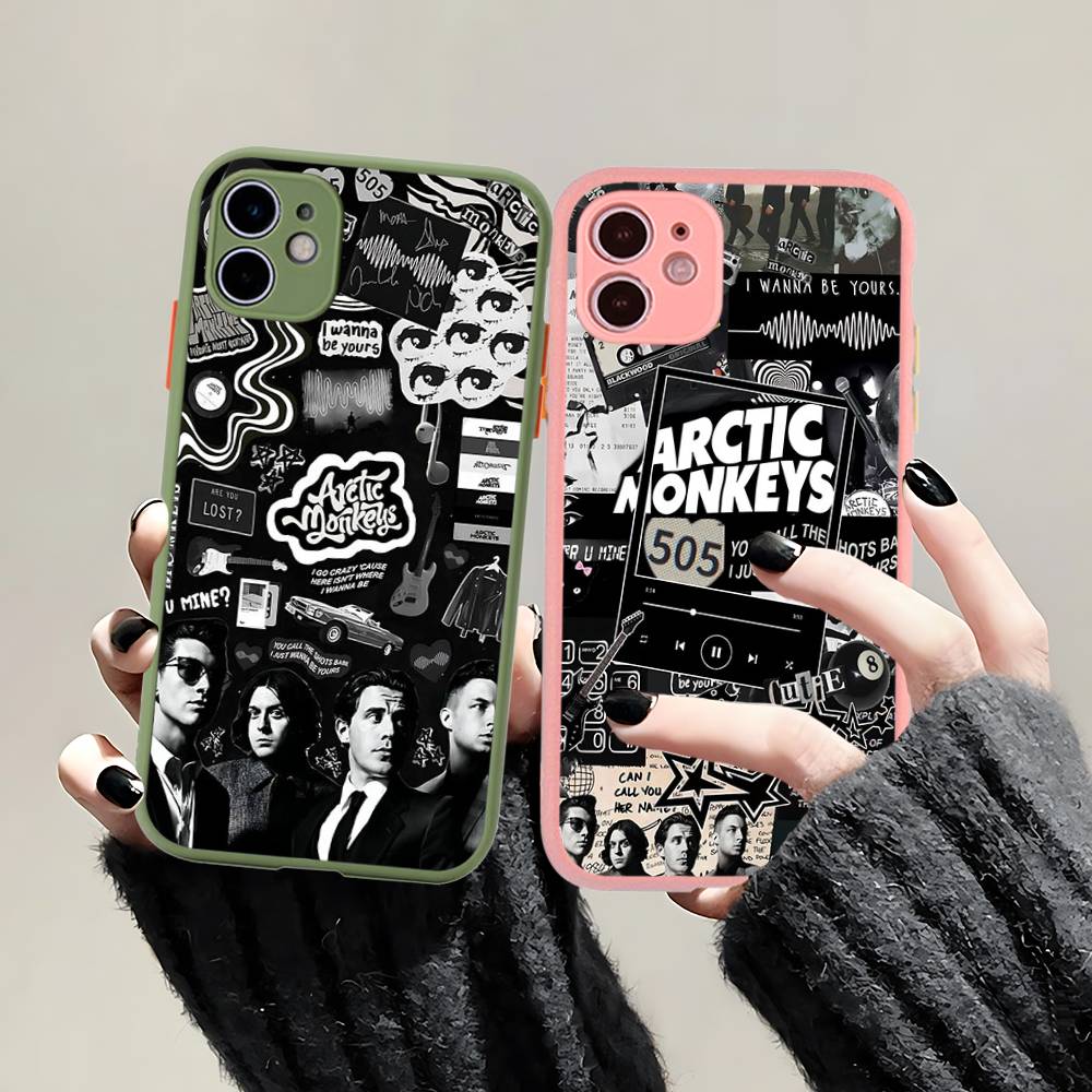 Rock Band A-Arctic M-Monkeys Phone Case For IPhone 16 15 14 13 12 11 Pro Max Plus X XS MAX Black Matte Phone Fundas