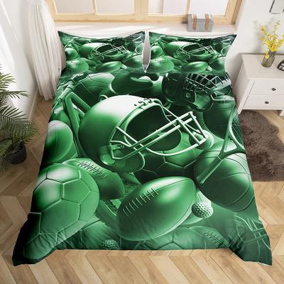 Boxen Königin Bettbezug Gamer Wettbewerbs Sport Bettwäsche Set Galaxie Hell Bunt Steppdeckenbezug Polyester Bettdeckenbezug