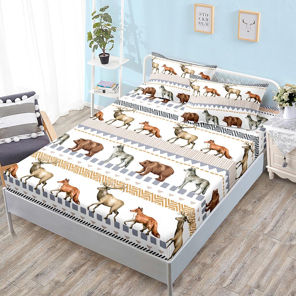 Three-Piece Mattress, Bed Cover, Insect Butterfly Decorative Mattress, Protective Cover, Bed Sheet All-Inclusive.