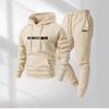 Unisex Hooded Sweatshirt Jogger Set Winter Warm Fleece Casual Outfit Men Women S-XXXL