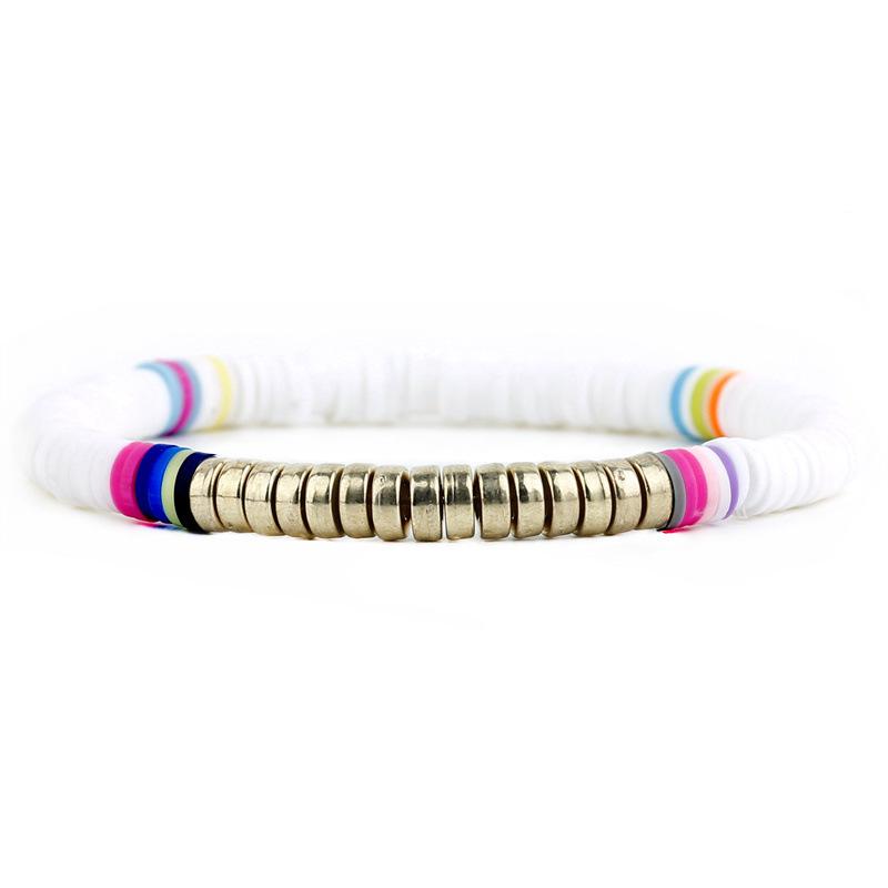 Bohemian Multi-color Polymer Clay Bracelets