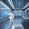 Future Style Space Astronaut Costume Halloween Children Spaceman Costume Cute Robot Costume  Party
