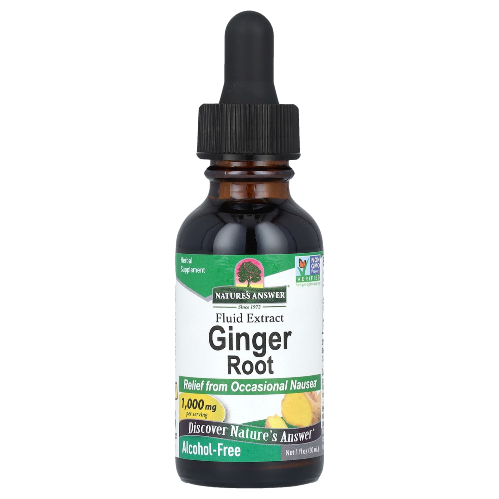 

Nature S Answer, Ginger Root, Liquid Extract, Alcohol Free, 1,000Mg, 30Ml(1Fl Oz)