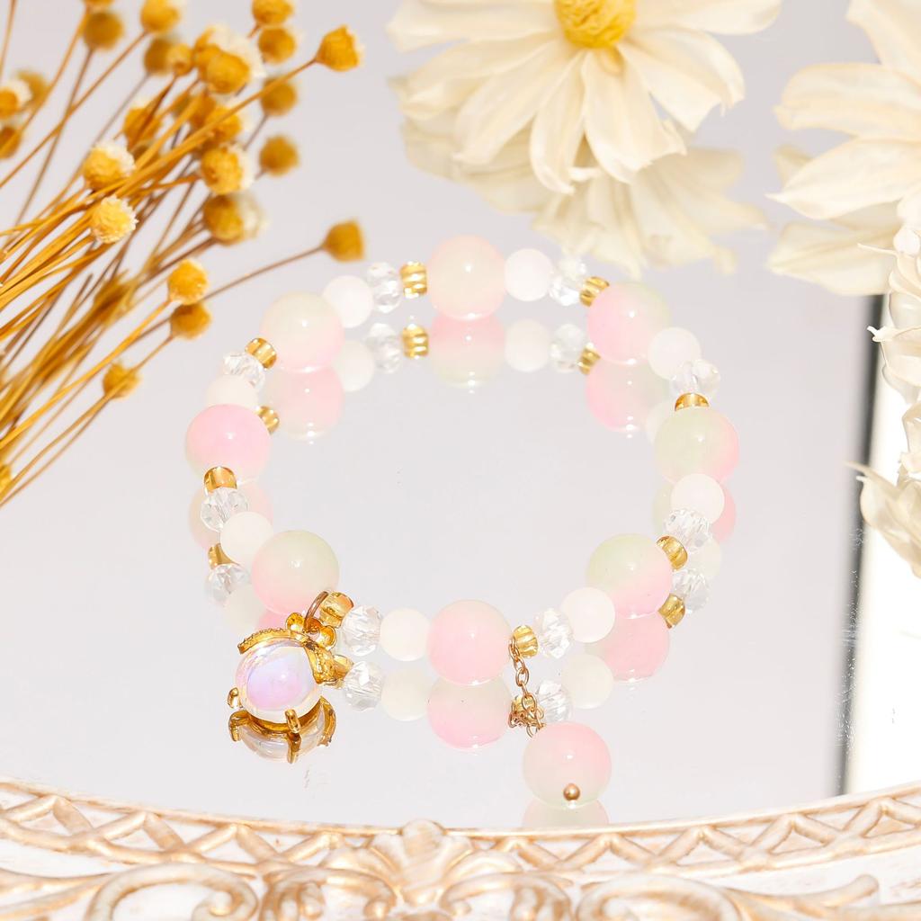 Recommended crystal bracelet, niche high-end glass bracelet, get ice-through student girlfriend gifts