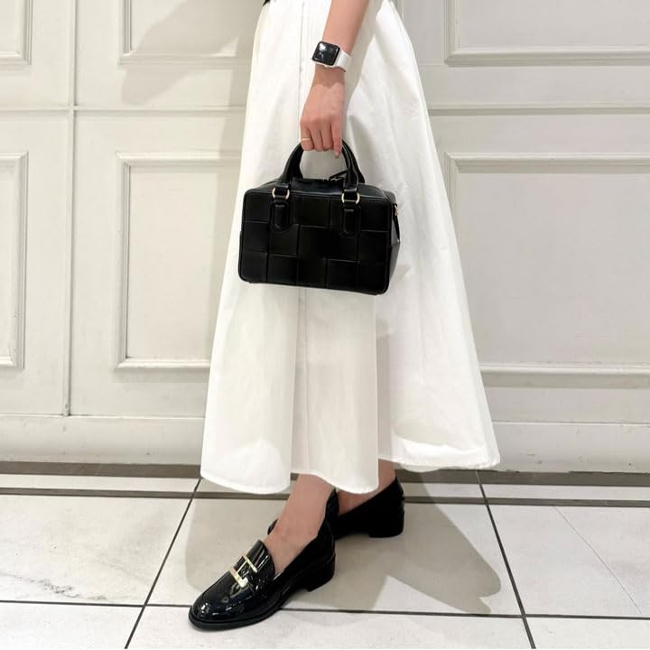 Diana Made in Size 136025600015 Low-Heel Flats, Japan, Black, 25.5cm,