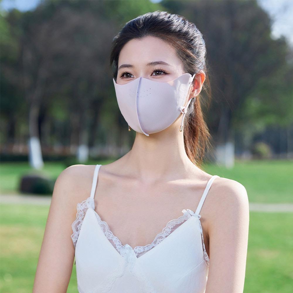 

Sun Protection UV Protection Mask Adjustable Ear Strap Traceless Mask Sunscreen Mask for Women рожевий
