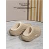 Winter Baumwollpantoffeln für Damen, Indoor Zuhause für Paare, Fleece für Wärme, Wasserdichtigkeit, Outdoor-Tragen, Rutschfeste Baumwollpantoffeln für Herren