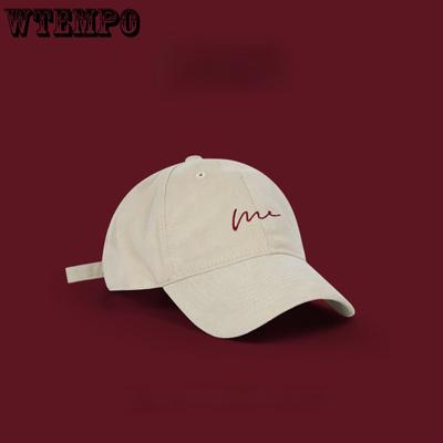 Men and Women Generic Baseball Cap Niche Design Large Head Around The Duck Tongue Cap Letters Fashion Retro Baseball Cap