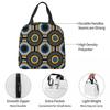 Sac à lunch isotherme Ankara Wax Hollandais Motif Africain pour Femmes Enfants Boîtes Alimentaires Portables Boîte à lunch thermique Sac fourre-tout