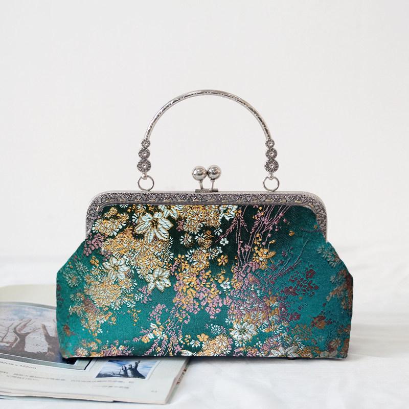 Short Style Handbag Material Kit - Handmade, Multiple Styles, Square Clasp Bag, Includes 20 Needles