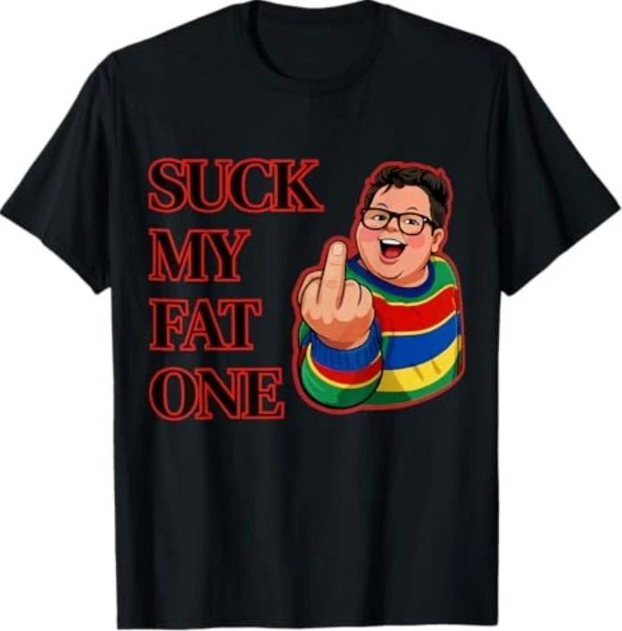 Suck My Fat One Retro Design T-Shirt S