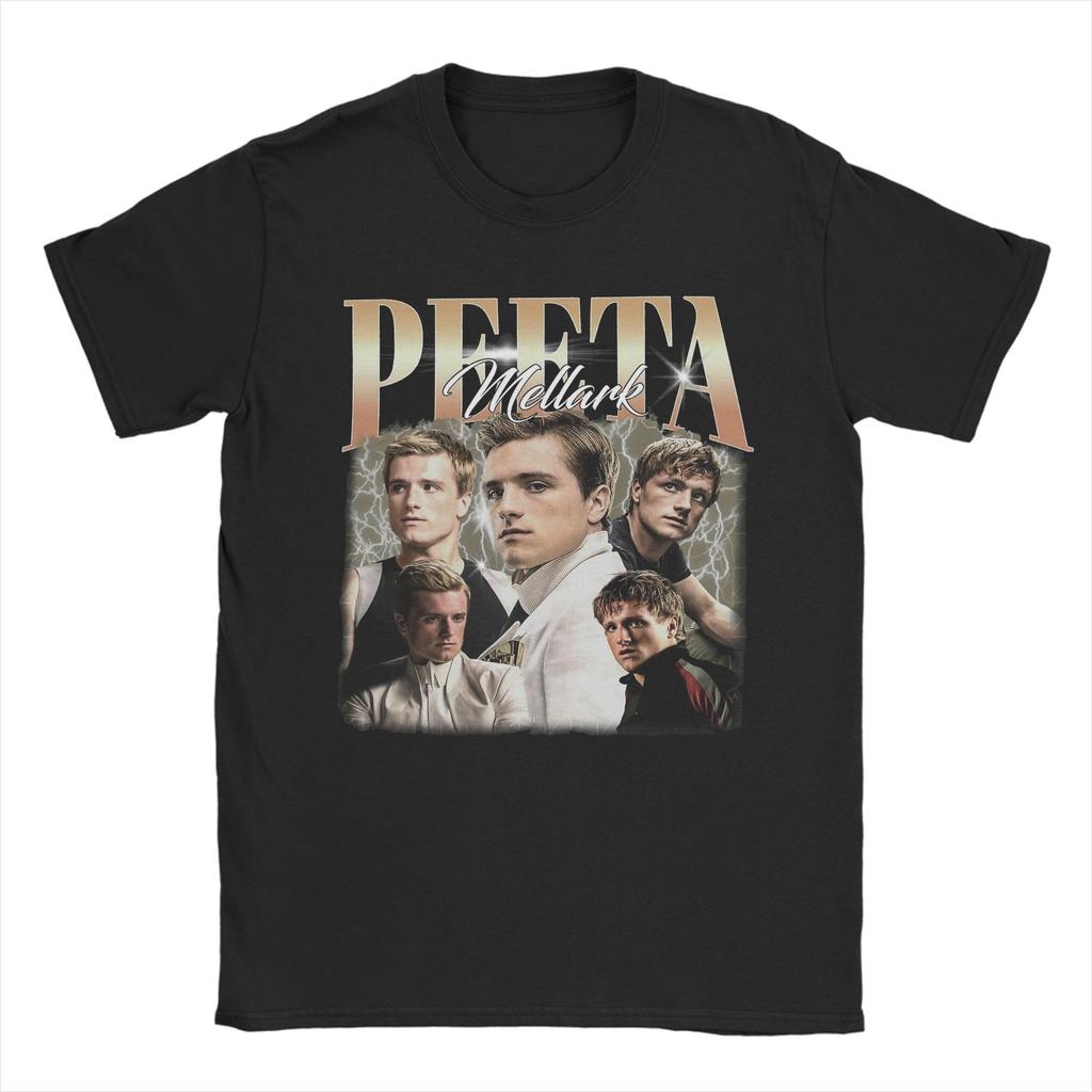 Peeta Mellark Limited Hunger Games TShirt for Men Fashion 100 Cotton Tees Round Neck Short Sleeve T Shirts Graphic Clothing