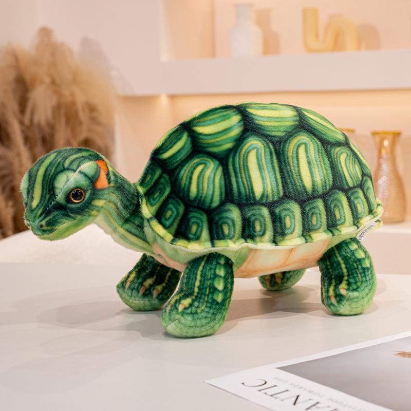 90cm Simulation Giant Sea Turtle Plush Doll Pillow Lifelike Land Turtle Plush Toy Soft Home Decoration Gift For Boys And Girls