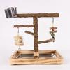 Lovebirds Parrots Cage Perch Stand Bridge Swing Set Climbing Wooden Bridge Training Toy for Pet Bird
