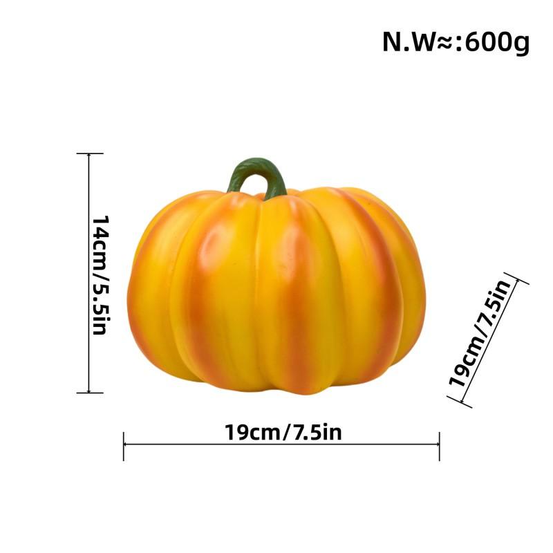 Realistic Pumpkin Resin Decorative Figurine Halloween Home Decoration Modern Minimalist Tabletop Ornament