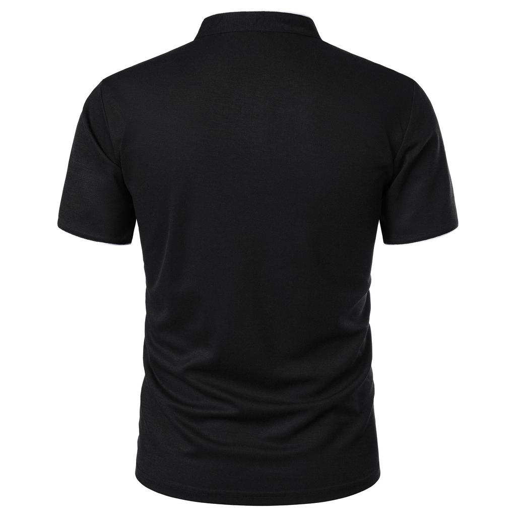 New Men's Fashion Slim Fit Short-Sleeve Solid Color Summer T-Shirt
