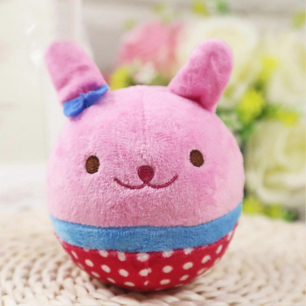 Squeaky Dog Toys Puppy Squeaker Ball Plush Easy-cleaning Soft Comfortable Dog Chewing Squeaker Ball for Kennel less