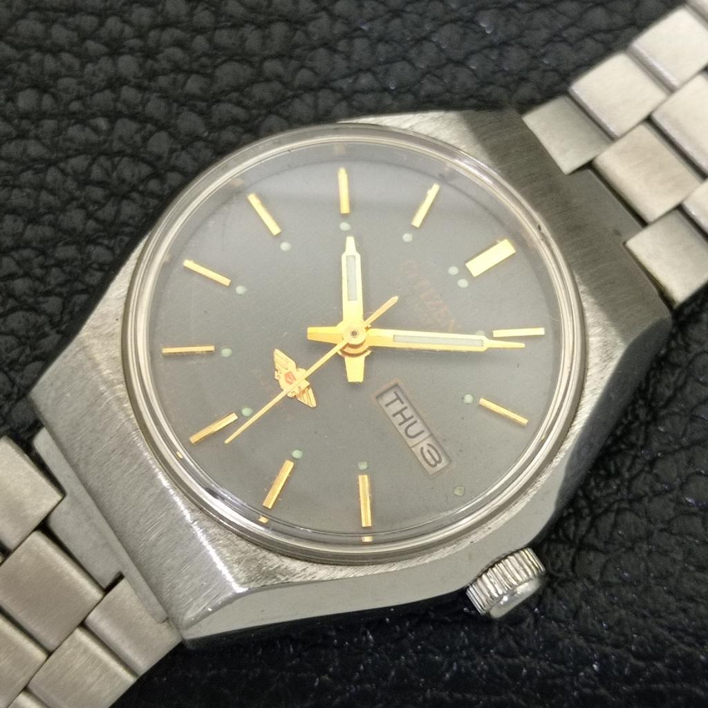 AUTOMATIC VINTAGE CITIZEN 6650A JAPAN WOMENS ORIGINAL DIAL WATCH A704221-1