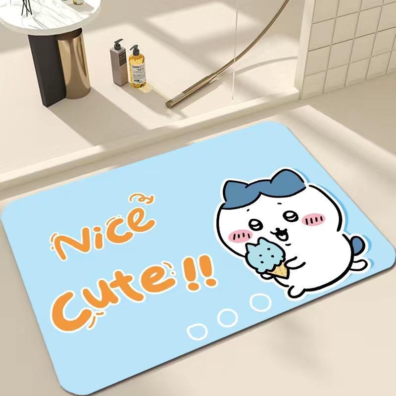 Cartoon Floor Mat Bathroom Floor Mat Entrance Door Mat Toilet Door Suction Foot Mat