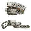 Grunge Waist Belt Jeans Belt PU Belt Casual Ceinture Punk Skull Crystal Buckle Modern Belt Street Dance Belt