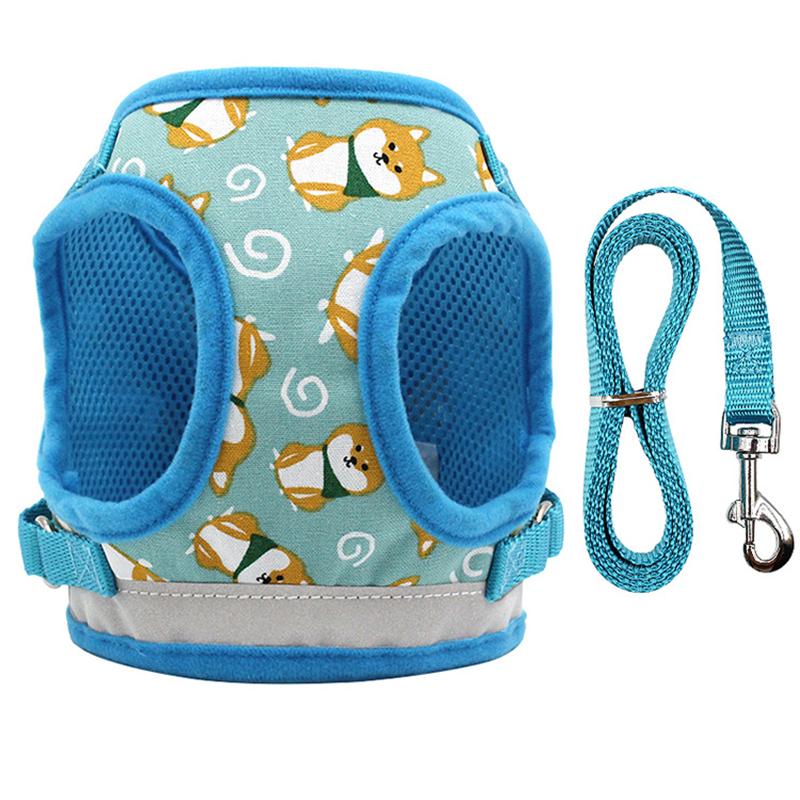 Super Quality Free Sample Adjustable No Pull Dog Harness (Blue,S) синий