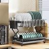 Foldable Carbon Steel Double-Layer Dish Drying Rack