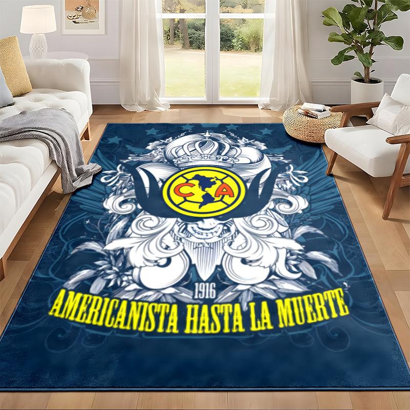 Club America Carpet Door Mat for Living Room or Bedroom Protective Mat Under Chair Office Decoration Christmas Gift Birthday Present