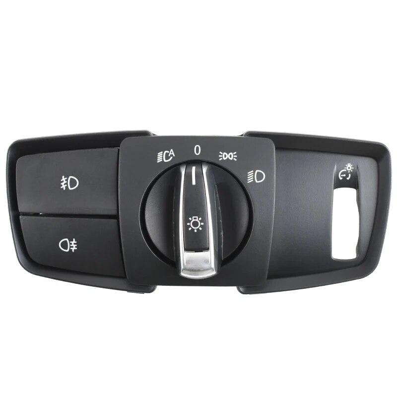 LHD Car Interior Accessories Headlight Lamp Switch Cover Trim For BMW 1 2  3 4 5 7 Series F10 F11 F18 F01 F30 F35 F34 F20 X3 X4