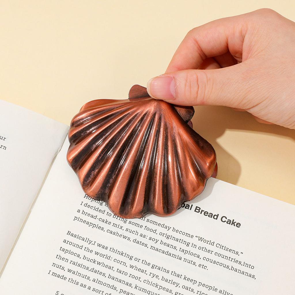 Alloy Book Accessories Decorative Page Clip Clamp Ornate Shell And Underwater Creature Design For Writers