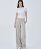 MALOUPE 2171 Stretch Lightweight Wide Pants (Beige)
