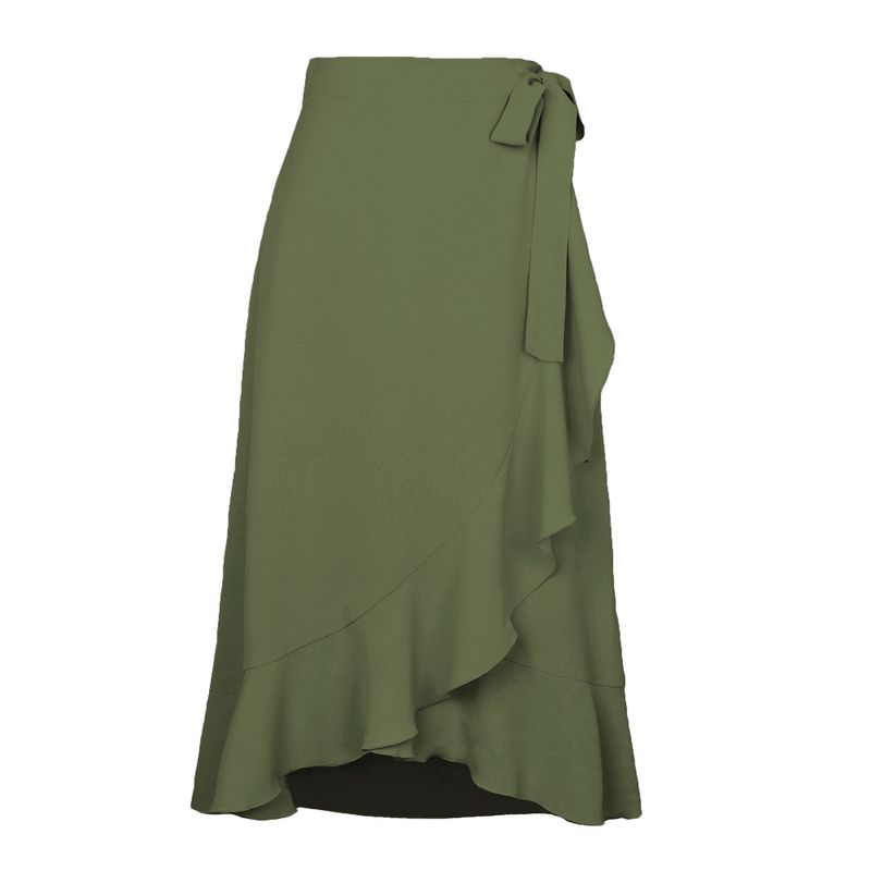 One Piece Lace up Irlong Regular Skirt One Piece Shoelace Irregular Long Dress