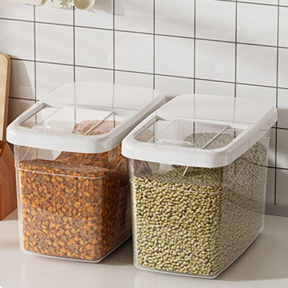 Transparent Rice Storage Box 7.5/10/12.5kg Rice Dispenser Rice Storage Container  Grain
